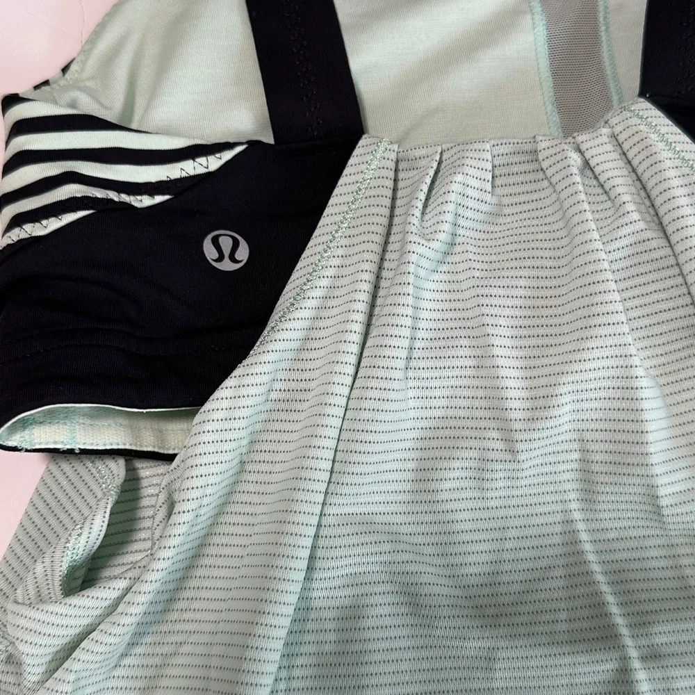 Lululemon Athletica Black, White, and Mint‎ Tank